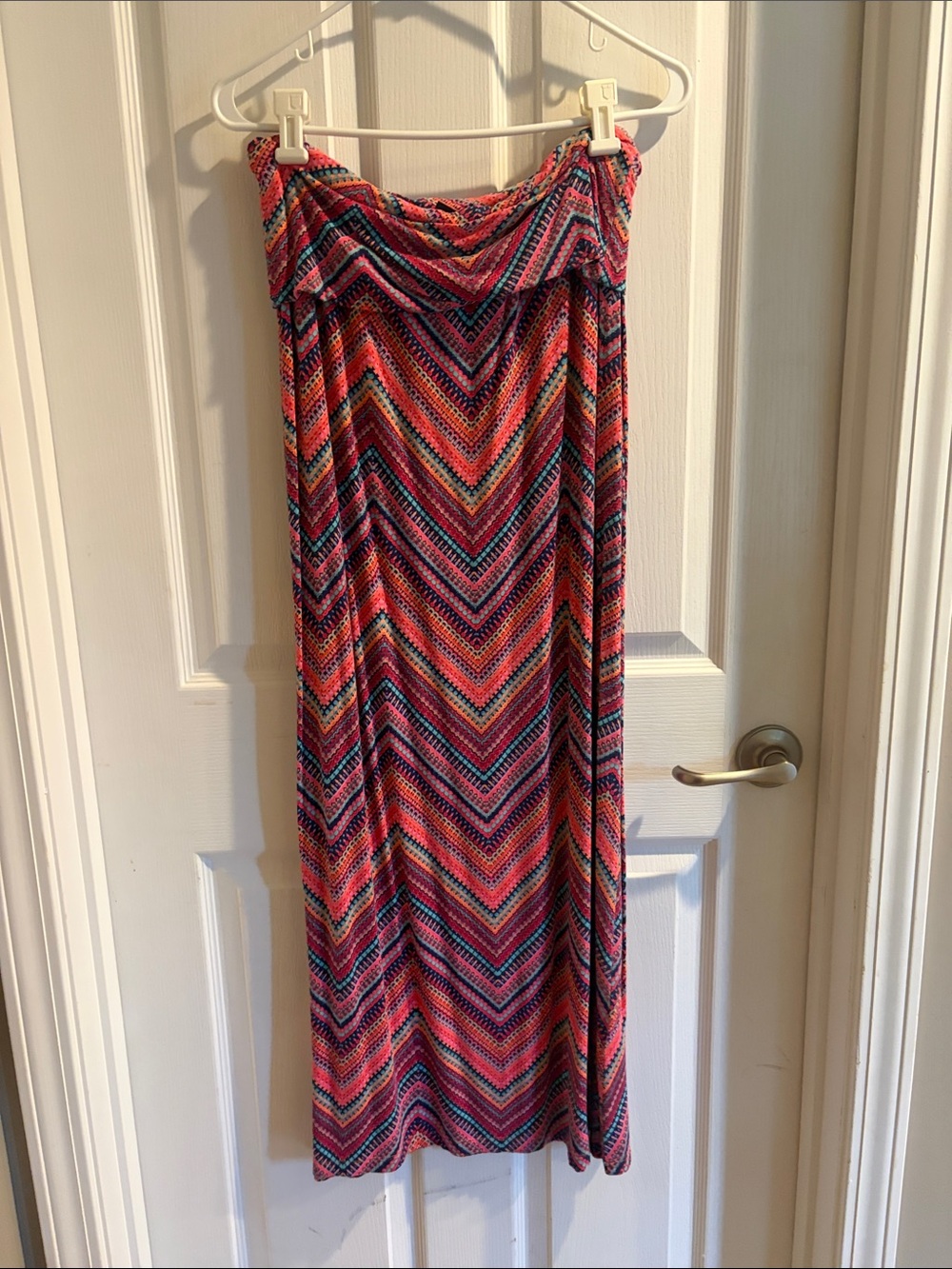 Cynthia Rowley Multicolor Chevron-Stripe Maxi